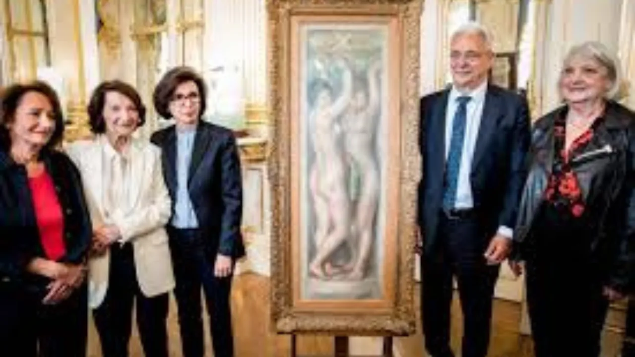 Restitution of two paintings by Renoir and Sisley looted during the Occupation